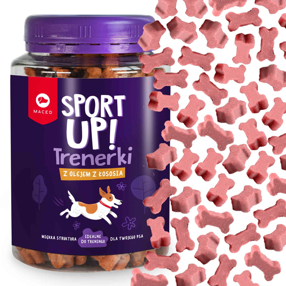 Przysmaki dla psa kostki z łososiem Maced 300g